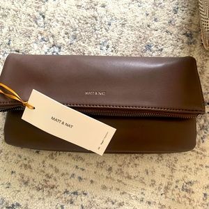 Matt & Nat Brown Fold-Over Crossbody Bag